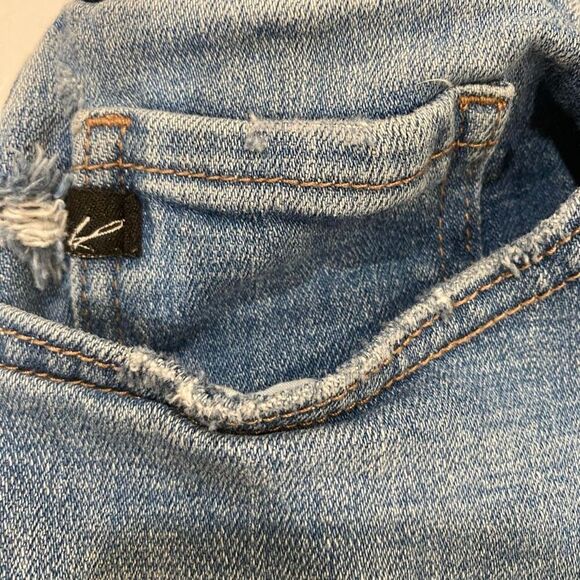 KanCan High Rise Distressed Denim Shorts Size 29 Frayed Hem Jean Cutoffs - Picture 5 of 10